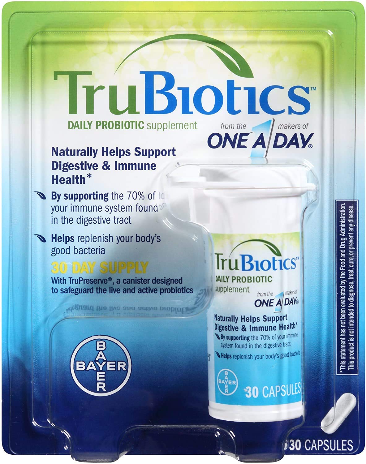TruBiotics Daily Probiotic Digestive & Immune Support - 90 Capsules
