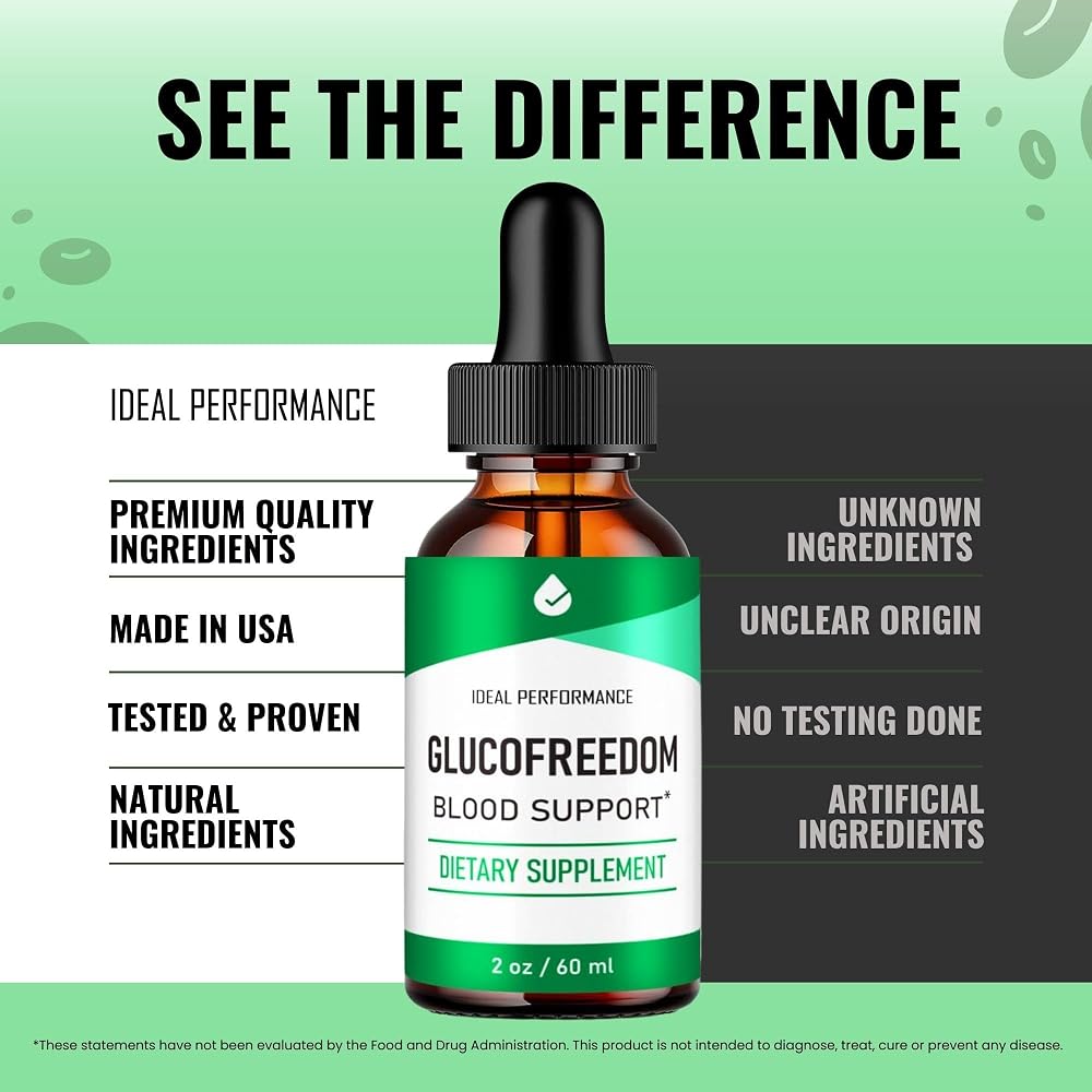 IDEAL PERFORMANCE Glucofreedom Drops Blood Formula Support - 2 Pack - image 7