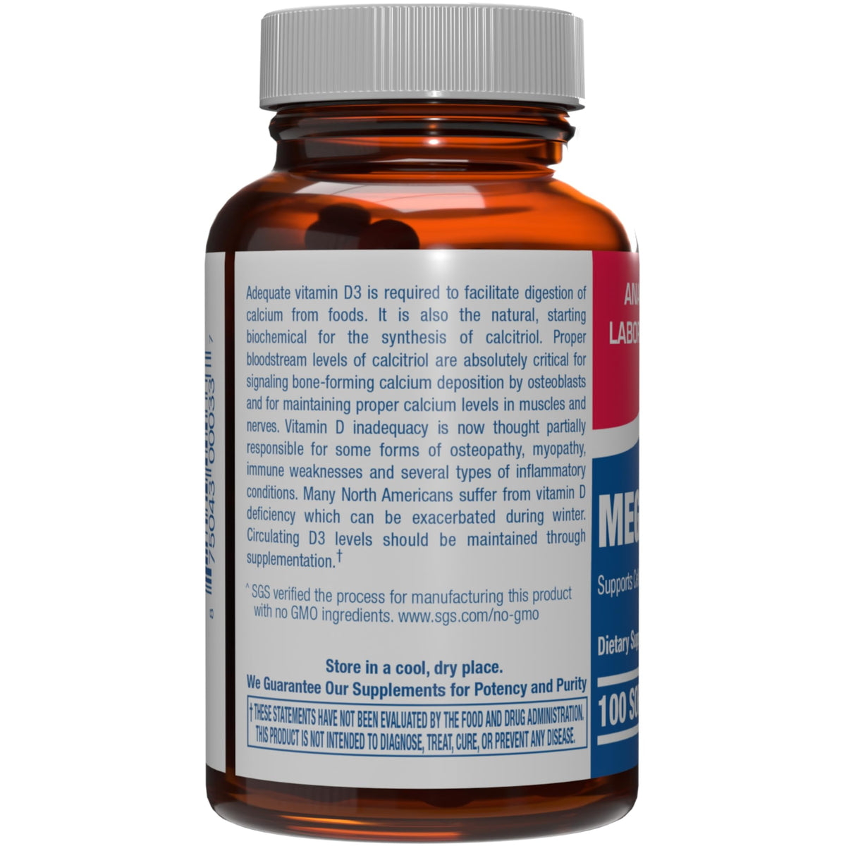 Anabolic Laboratories Vitamin D3 1000 IU - 100 Softgels - image 3