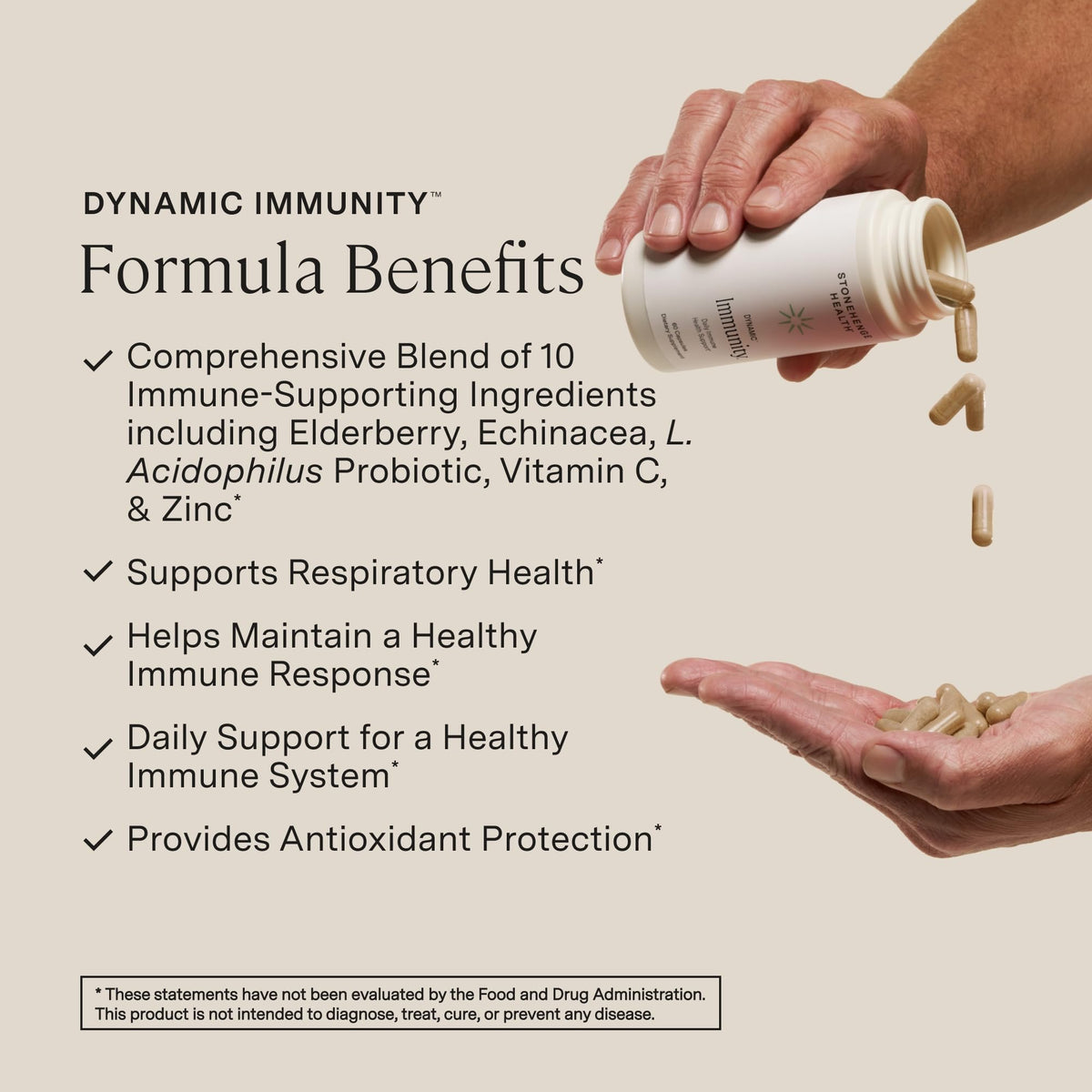 Stonehenge Health Dynamic Immunity Daily Supplement - 60 Capsules - image 2