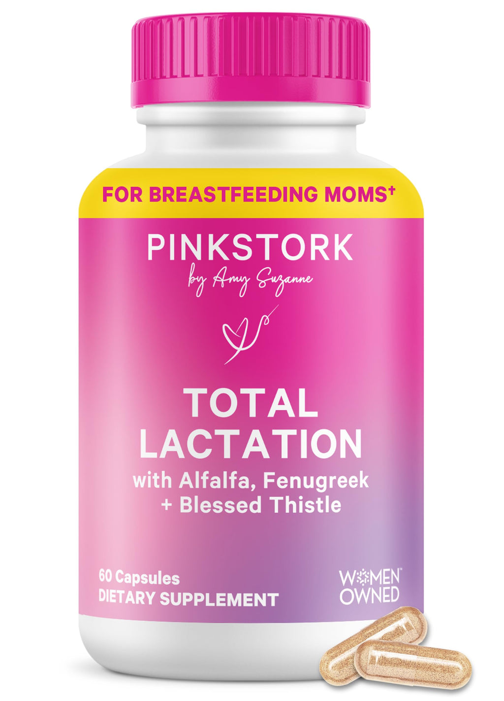 Pink Stork Total Lactation Supplement - 60 Capsules