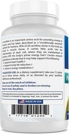 Best Naturals L-Carnitine Tartrate 500 mg - 90 Tablets - image 5