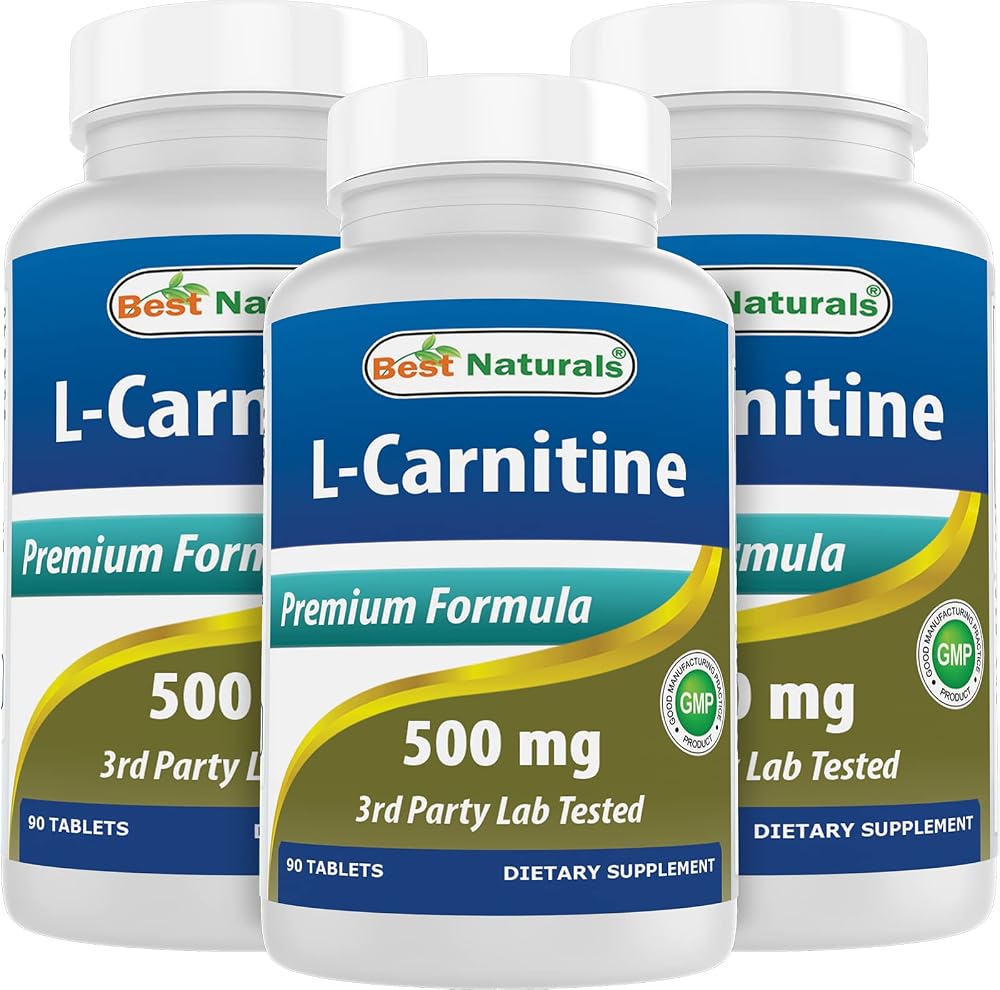 Best Naturals L-Carnitine Tartrate 500 mg - 90 Tablets