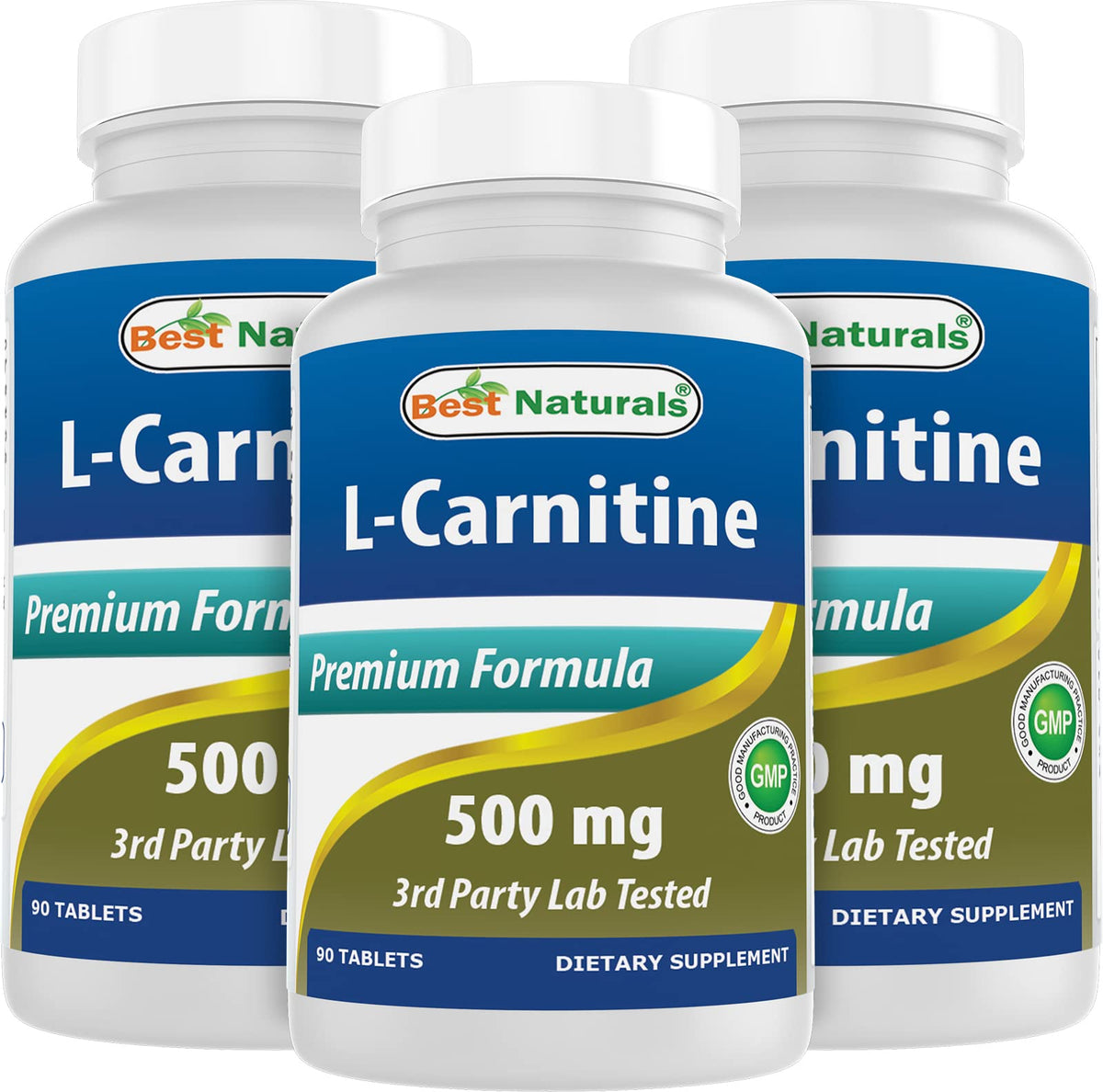 Best Naturals L-Carnitine Tartrate 500 mg - 90 Tablets
