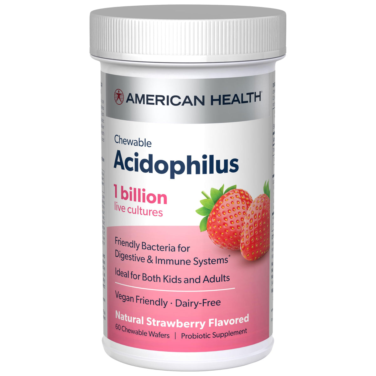 American Health Daily Chewable Acidophilus Probiotic - 60 Tablets