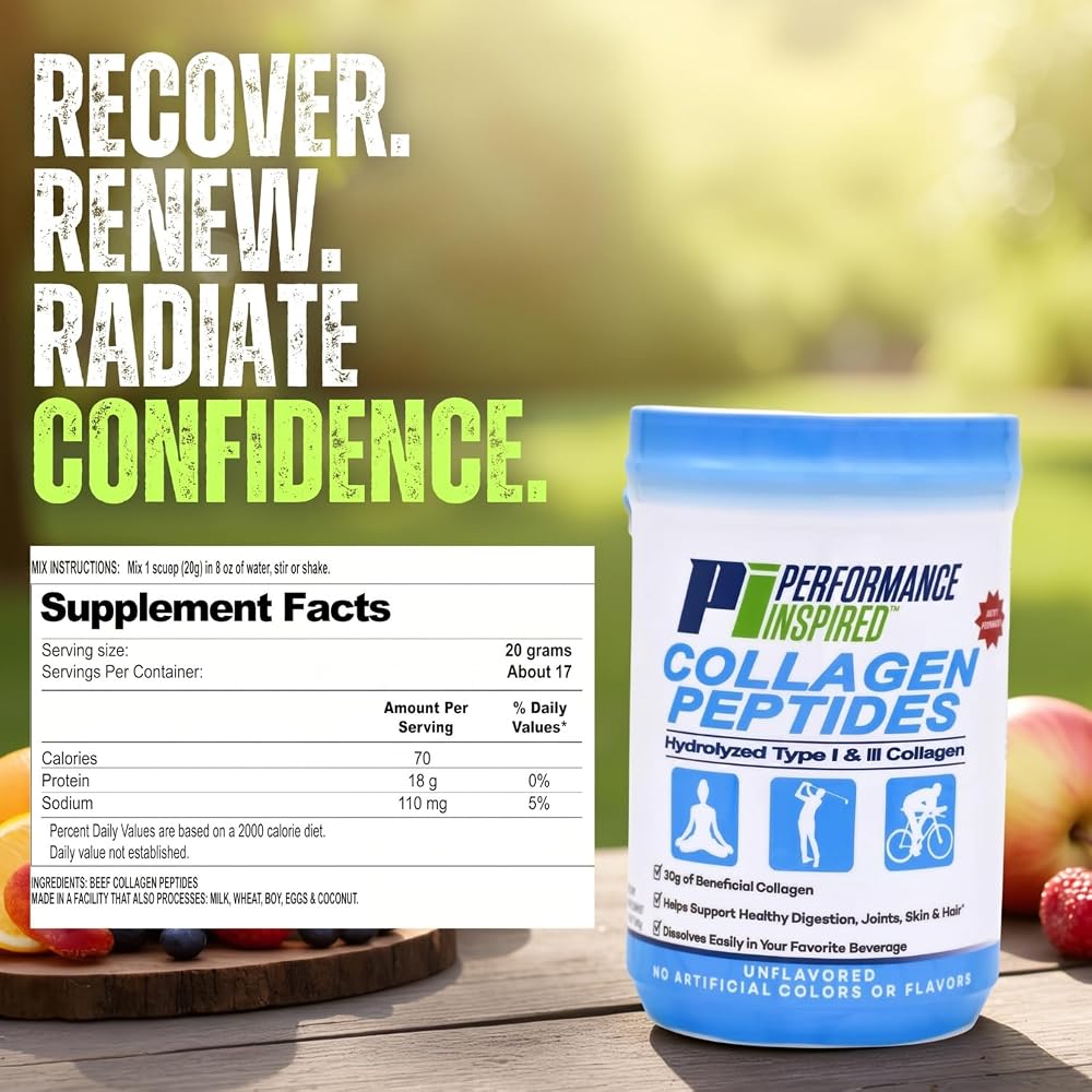 PERFORMANCE INSPIRED Collagen Peptides Powder Unflavored - 340g - image 4