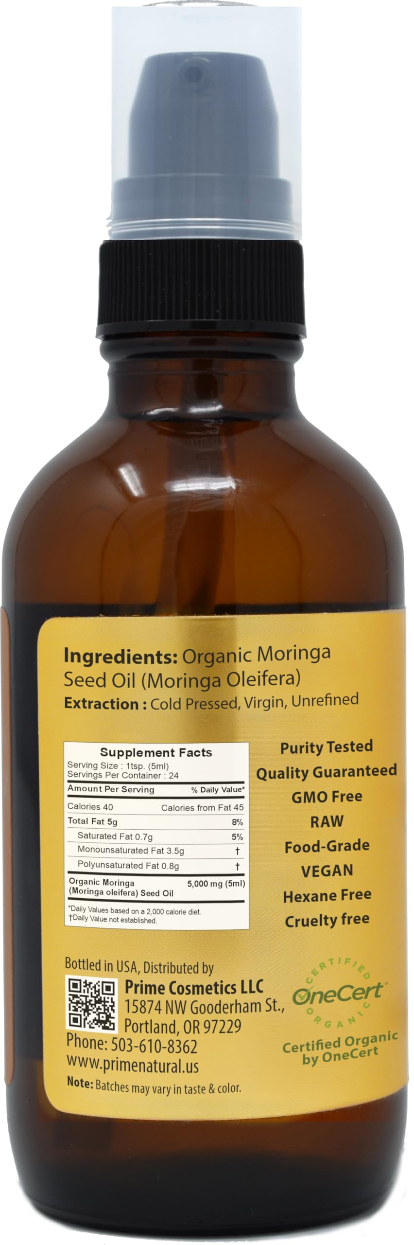 PRIME NATURAL Organic Moringa Oil - image 2
