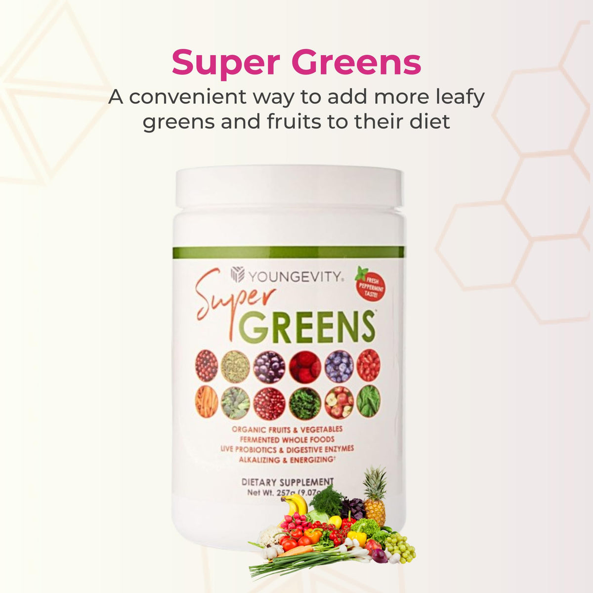 Youngevity Super Greens Daily Vitamin and Mineral Powder - 255 g - image 2