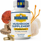 Simple Promise Cholibrium 9-in-1 Mushroom Complex - 60 Capsules
