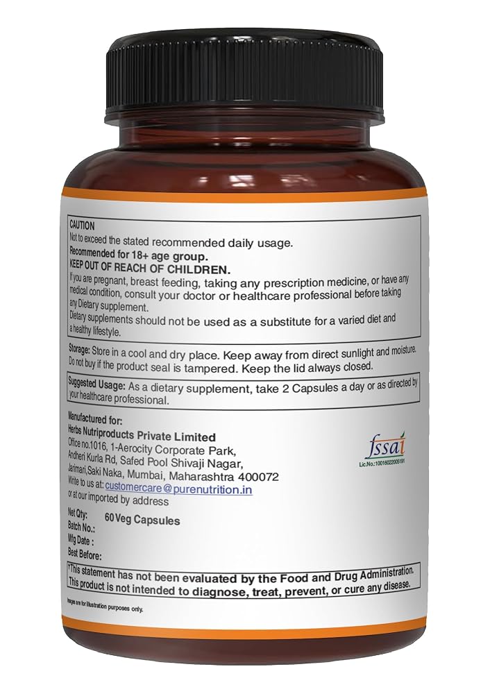 Pure Nutrition Curcumin Turmeric Supplement 95% Curcuminoids - image 2