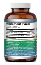 Amazing Nutrition GABA with Vitamin B6 500 mg - 200 Capsules - image 6