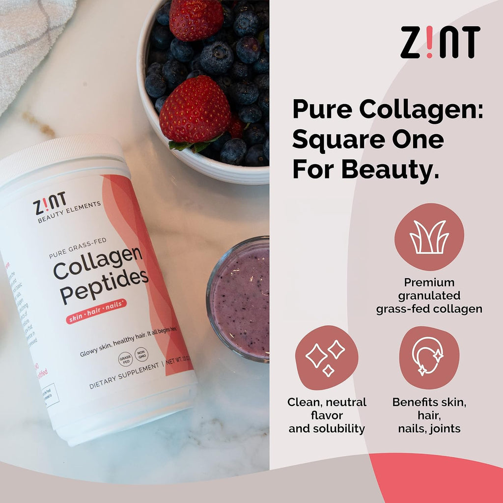 Zint Collagen Peptides Powder - 10 oz - image 2