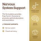 Solgar L-Tyrosine 500 mg Brain Support - 100 Vegetable Capsules - image 4