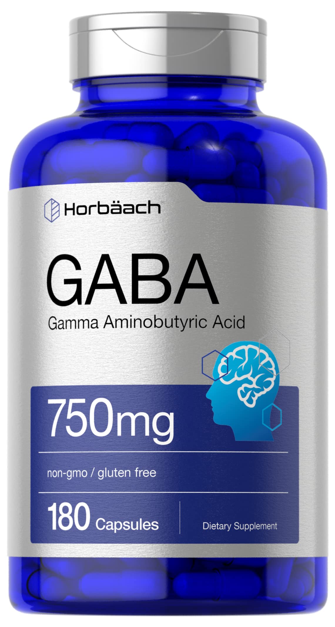 Horbäach GABA 750mg - 180 Capsules