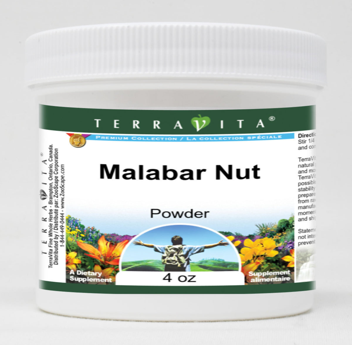 Terravita Malabar Nut Powder - 12 oz (3 Pack)