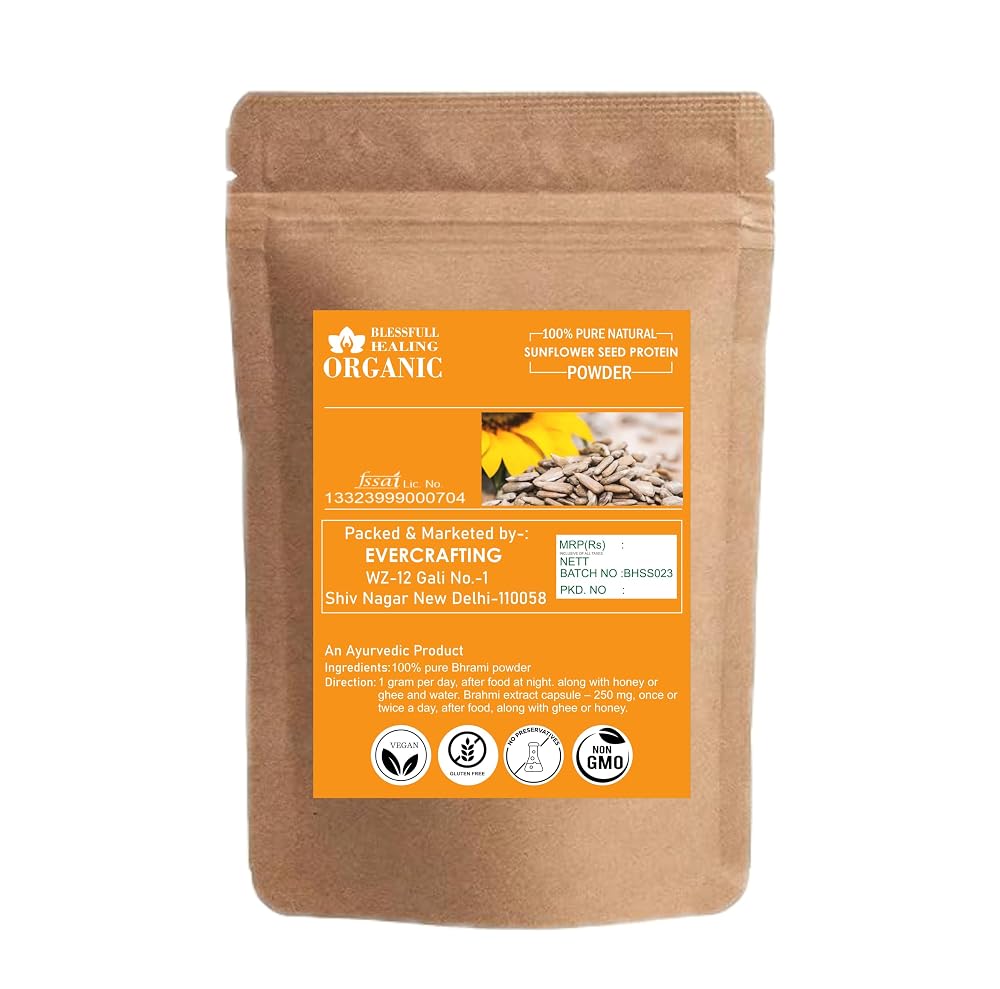 Blessfull Healing Organic Sunflower Seed Protein Powder - 100g - image 2