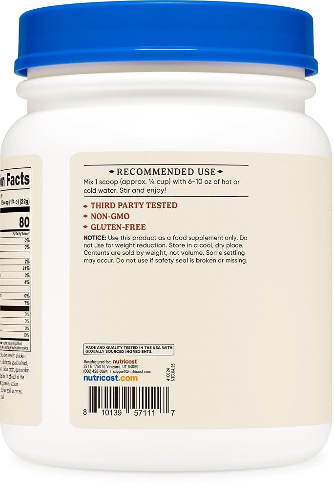 Nutricost Chicken Bone Broth Protein Powder - 20 Servings - image 4