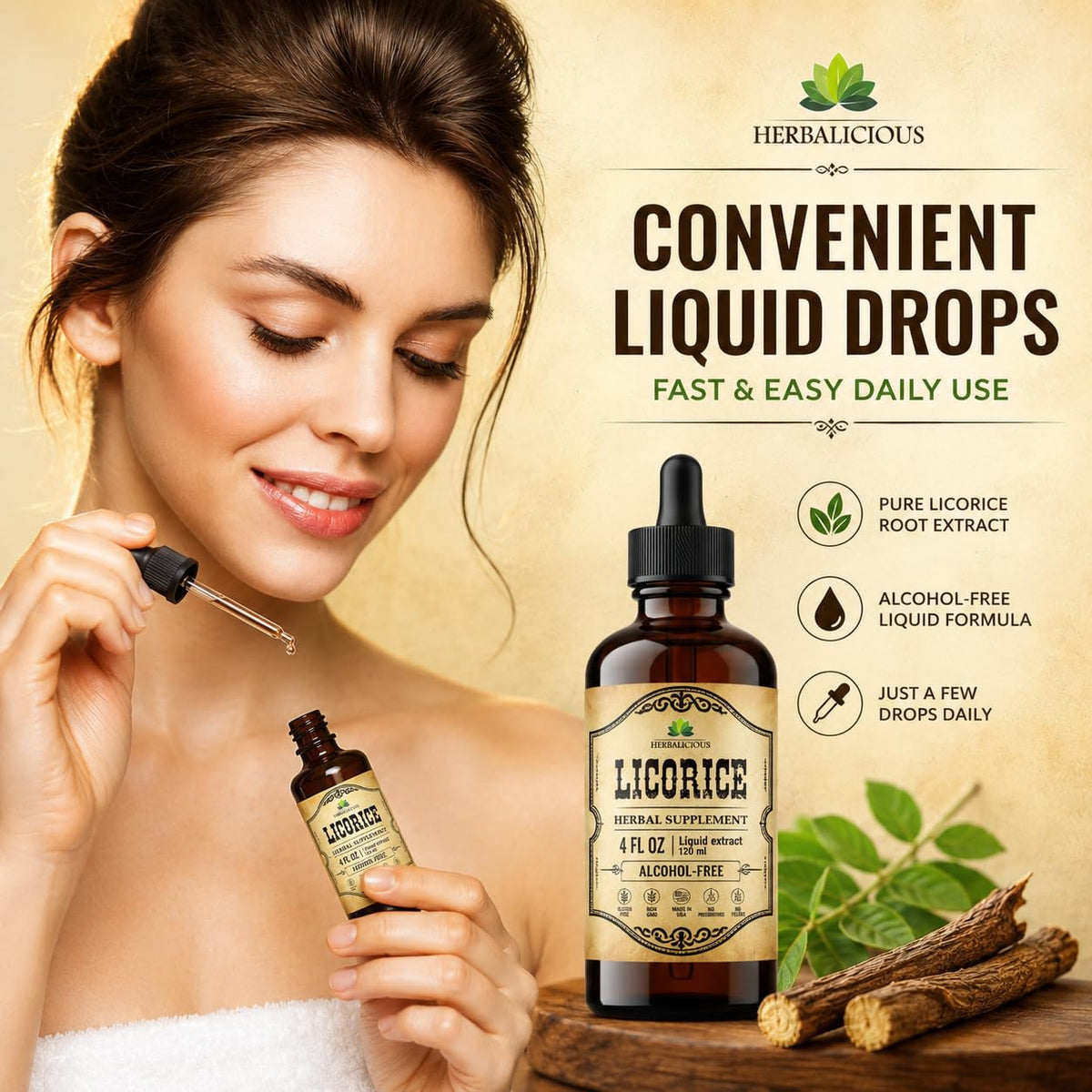 HERBALICIOUS Licorice Root Glycyrrhiza Glabra - Organic Herbal