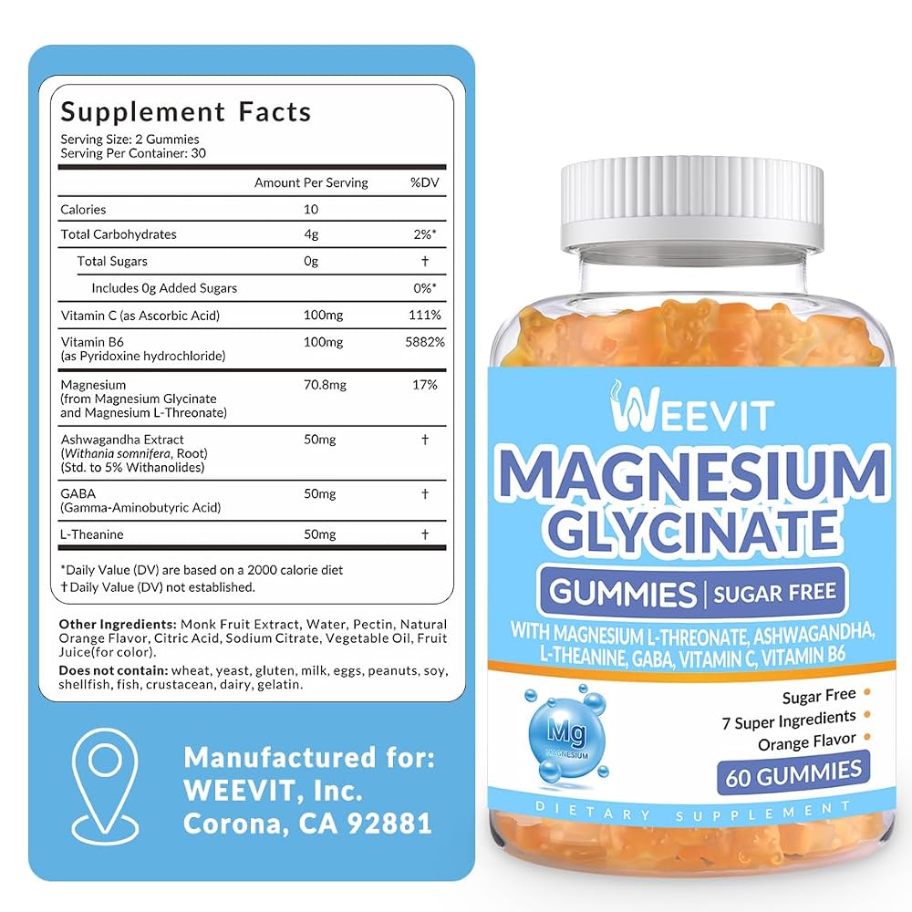 WEEVIT Magnesium Glycinate Gummies