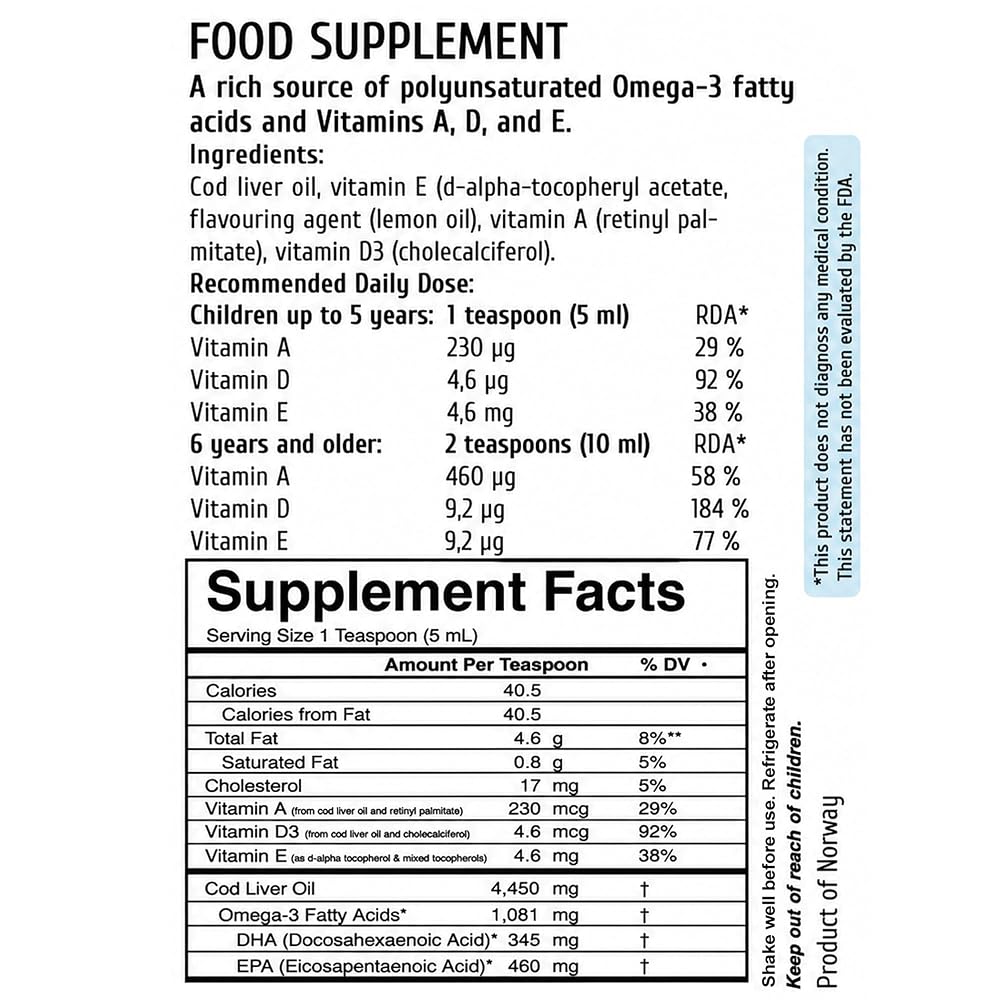 Sanniti 100% Natural Cod Liver Oil - image 4