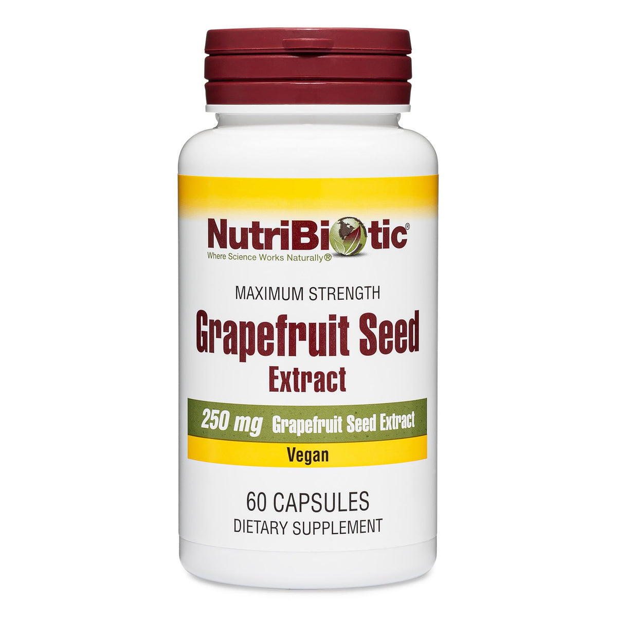 NutriBiotic Grapefruit Seed Extract 250 mg - 60 Capsules