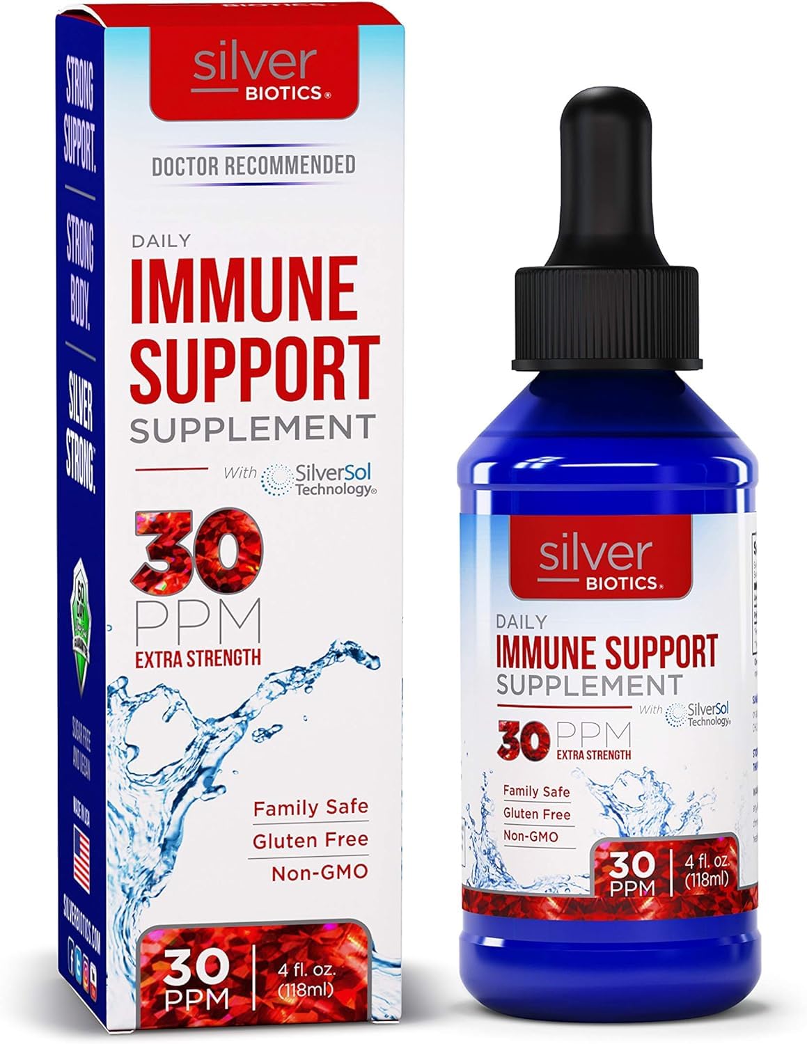 American Biotech Labs Silver Biotics Liquid 30 PPM - 4 fl oz