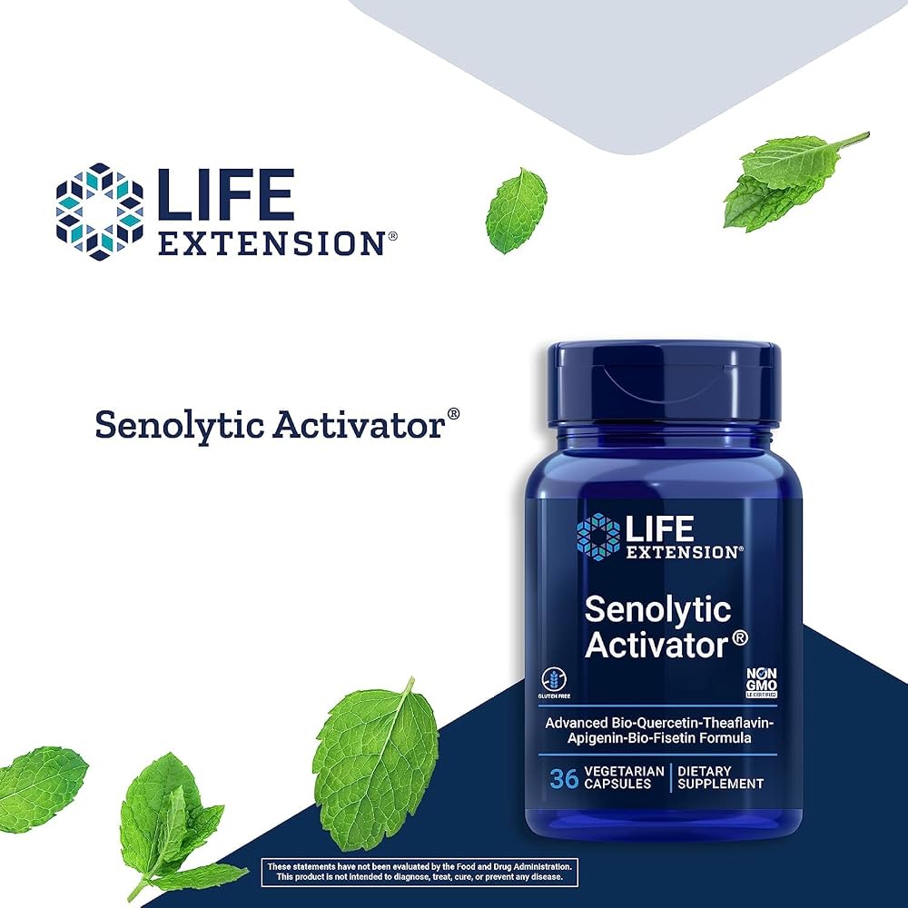 Life Extension Senolytic Activator with Quercetin & Fisetin - 66 Capsules - image 3
