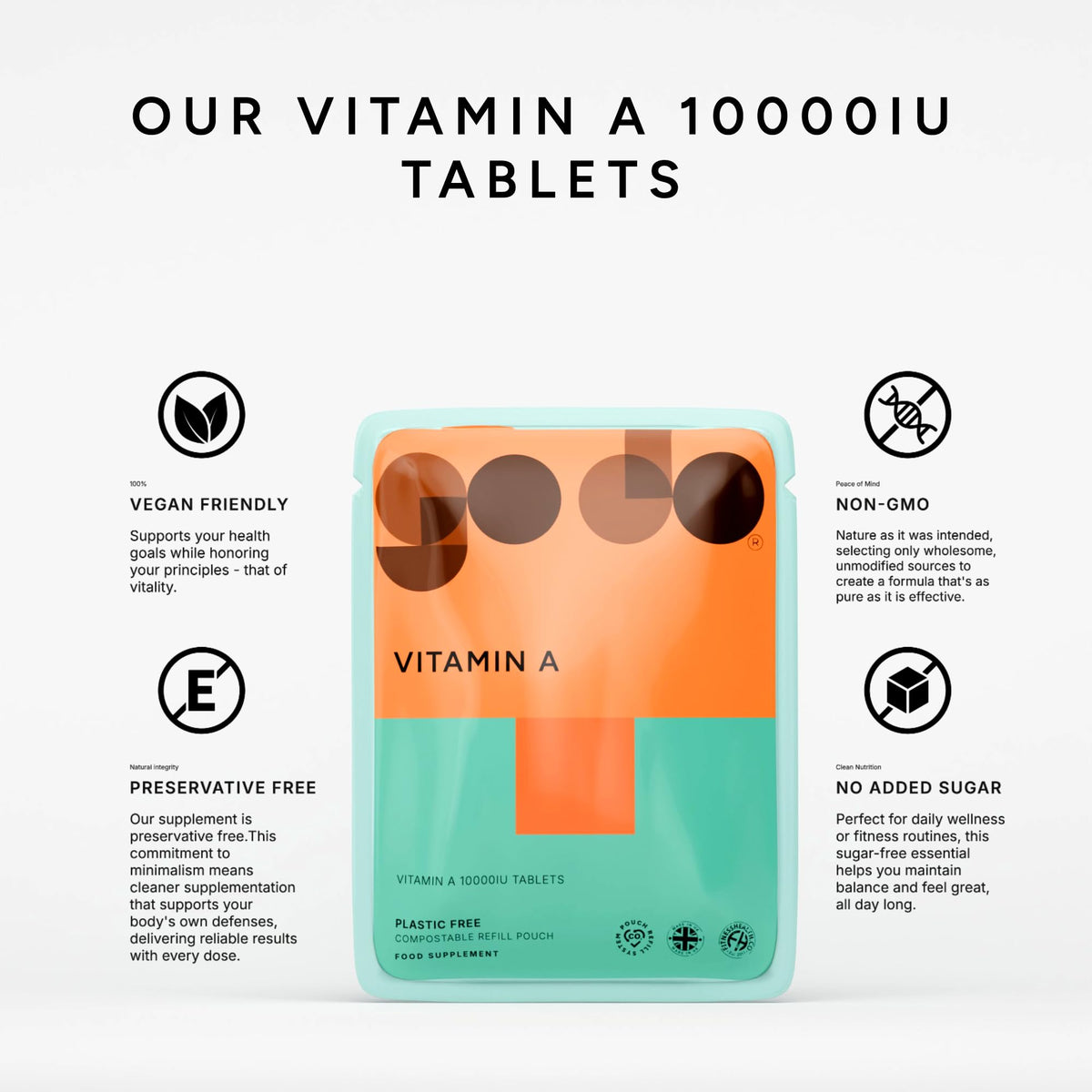 Fitness Health Vitamin A 10000IU Vision Support - 120 Tablets - image 3