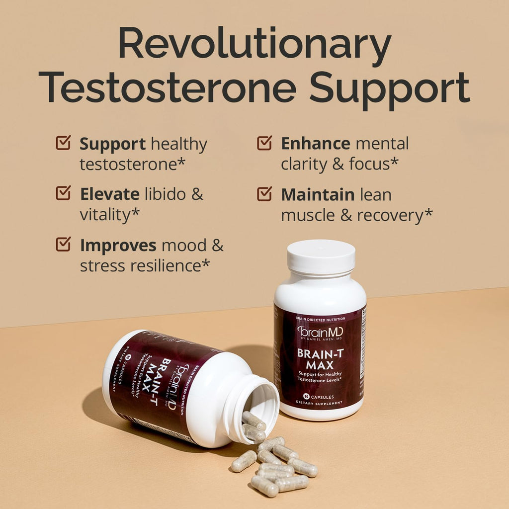 BrainMD Brain T-Max Testosterone Support - 60 Capsules - image 3