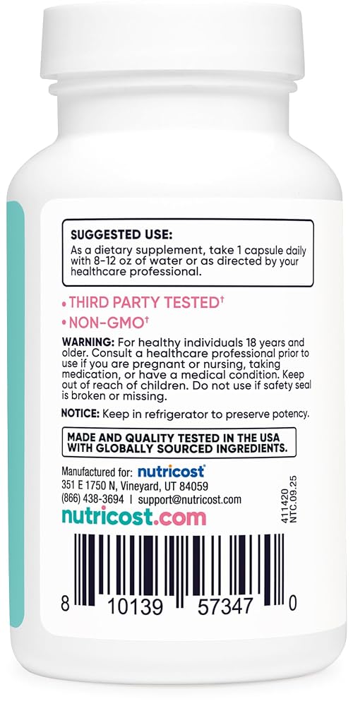 Nutricost Probiotic for Women 10 Billion CFU - 120 Capsules - image 5