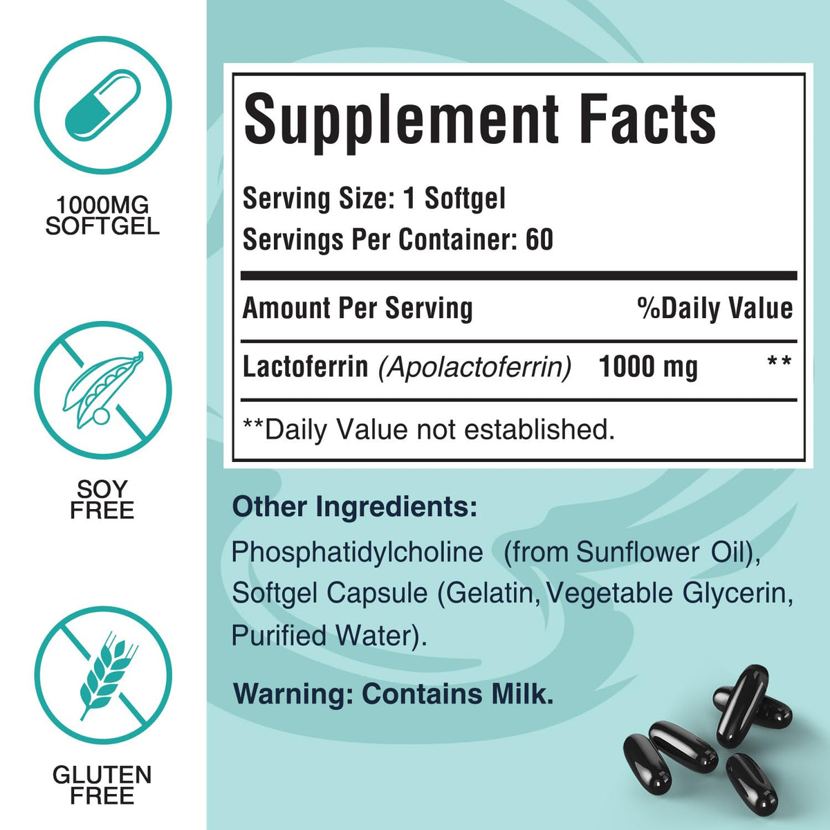 Pepeior Liposomal Lactoferrin 1000 mg Diet - Maximized Lactoferrin