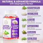 Liekoh Ashwagandha & Lion's Mane Gummies for Brain Health - 60 Count - image 7
