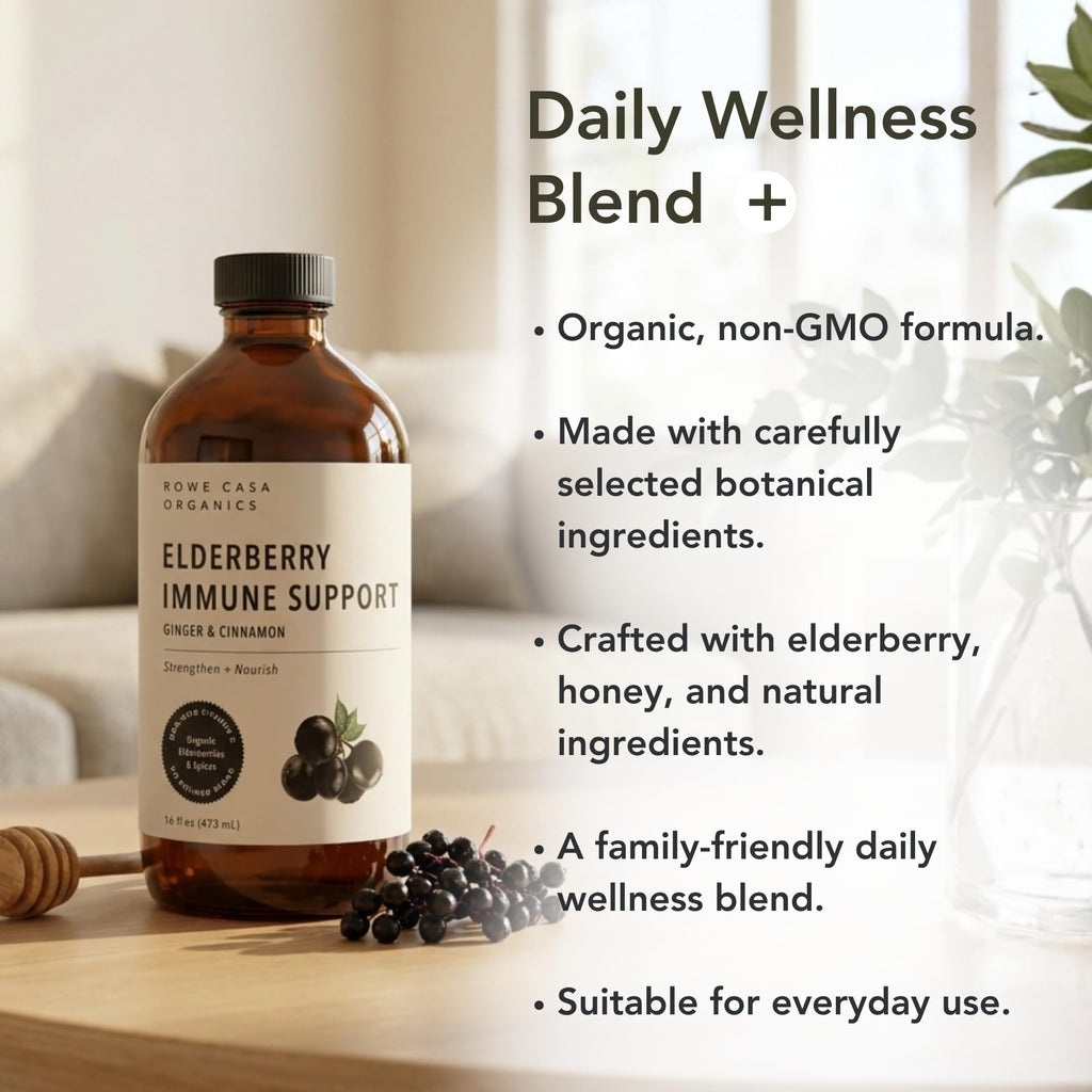 Rowe Casa Organics Elderberry Syrup with Vitamin C & Zinc - 16 Fl Oz - image 8