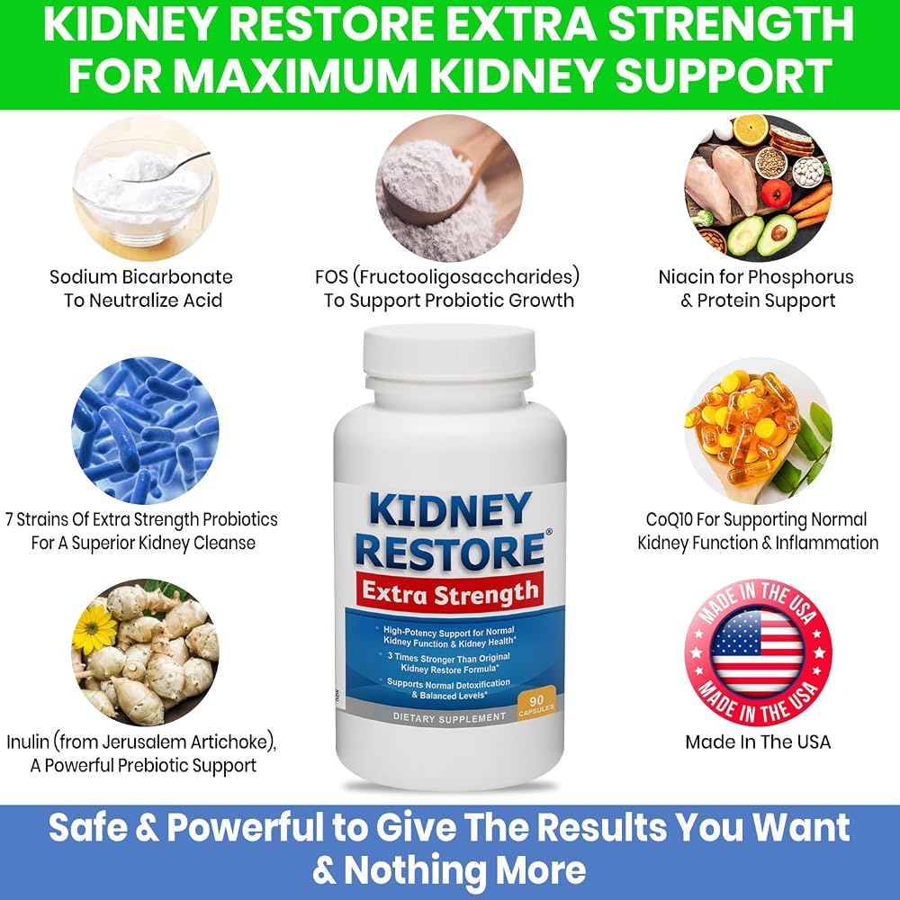 Kidney Restore Kidney Cleanse Detox & Repair - 90 Capsules - image 8