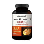 NatureBell Pumpkin Seed Oil 3,000mg with Saw Palmetto - 240 Softgels