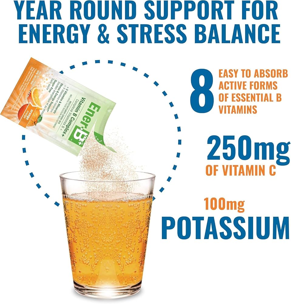 Ener-C Ener-B+ Sugar Free Multivitamin Drink Mix - Instant Vitamin