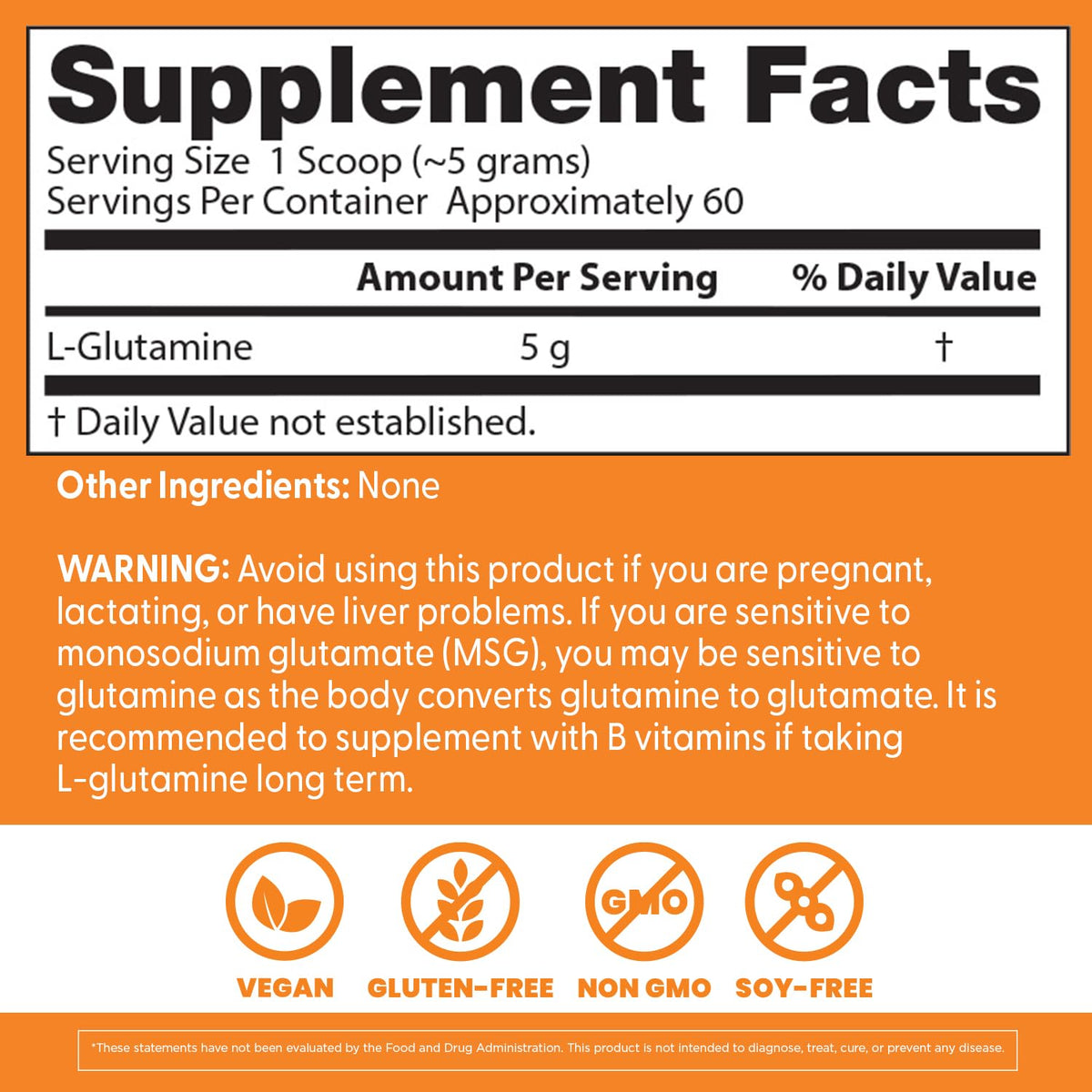 Doctor's Best Pure L-Glutamine Powder - 10.6 oz - image 4