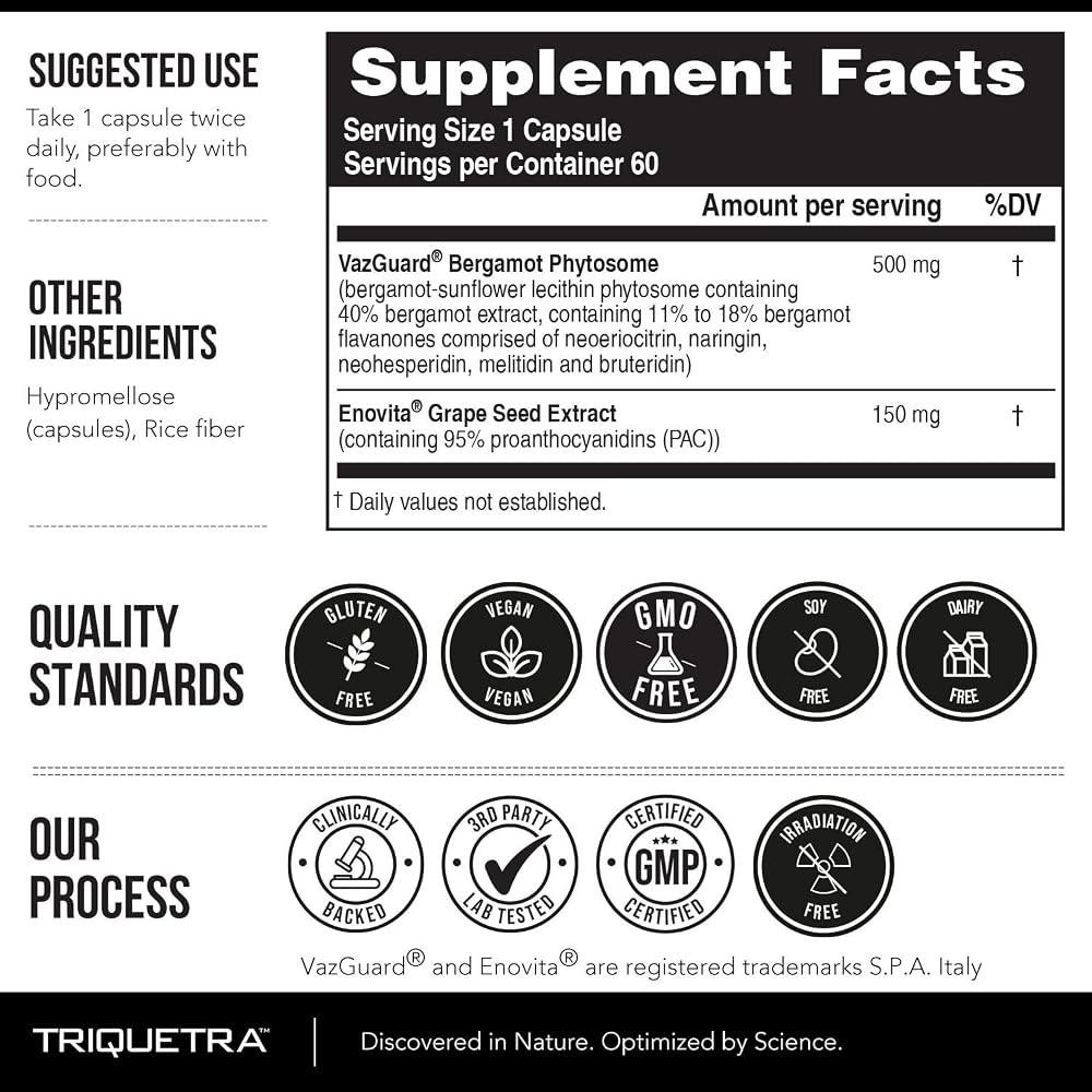 Triquetra Health SoActive Bergamot Citrus Phytosome - 60 Capsules - image 7