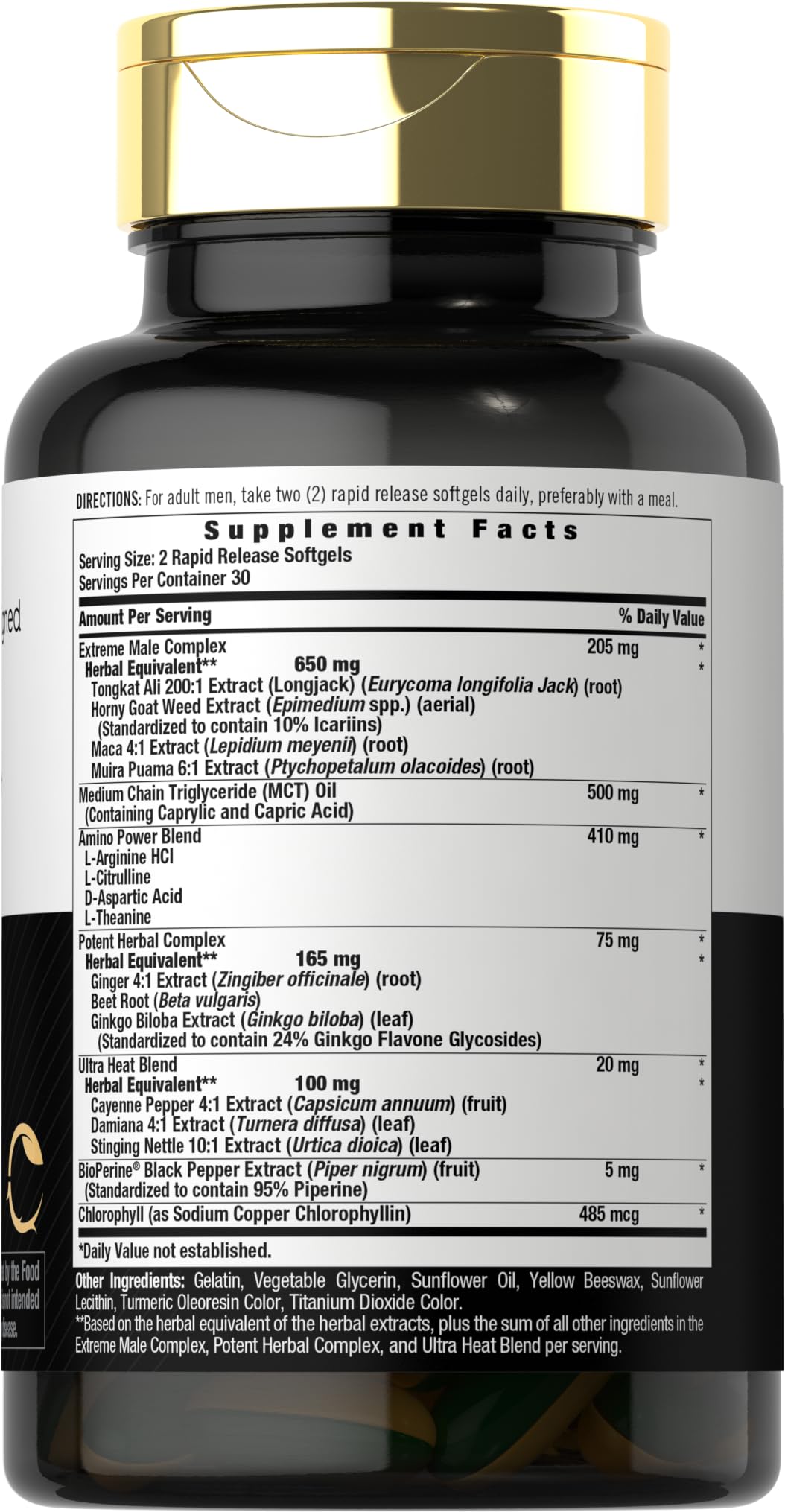 Carlyle Ultra Libido Supplement for Men - 60 Softgels - image 2