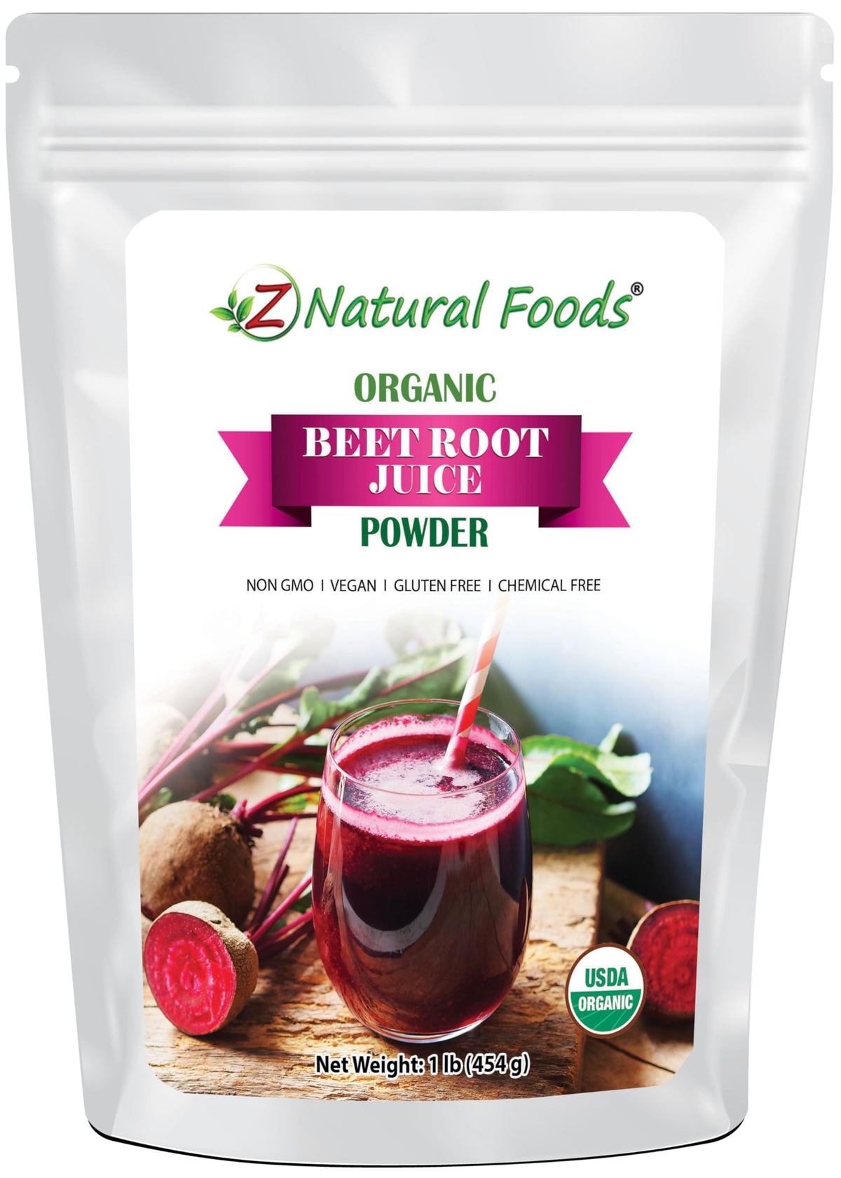 Z Natural Foods Organic Beet Root Juice Powder - 1 lb