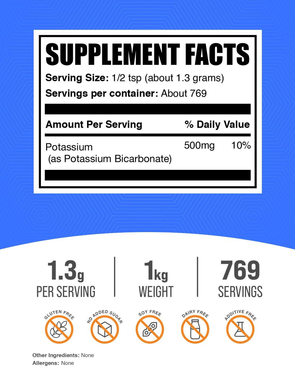 BulkSupplements.com Potassium Bicarbonate Powder