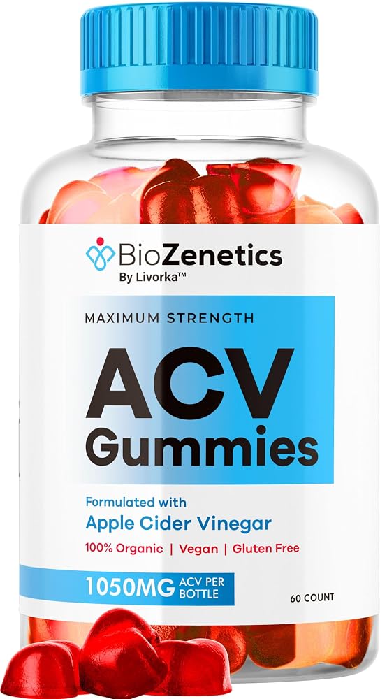 LIVORKA BioZenetics ACV Gummies All-Natural Supplement - 60 Gummies