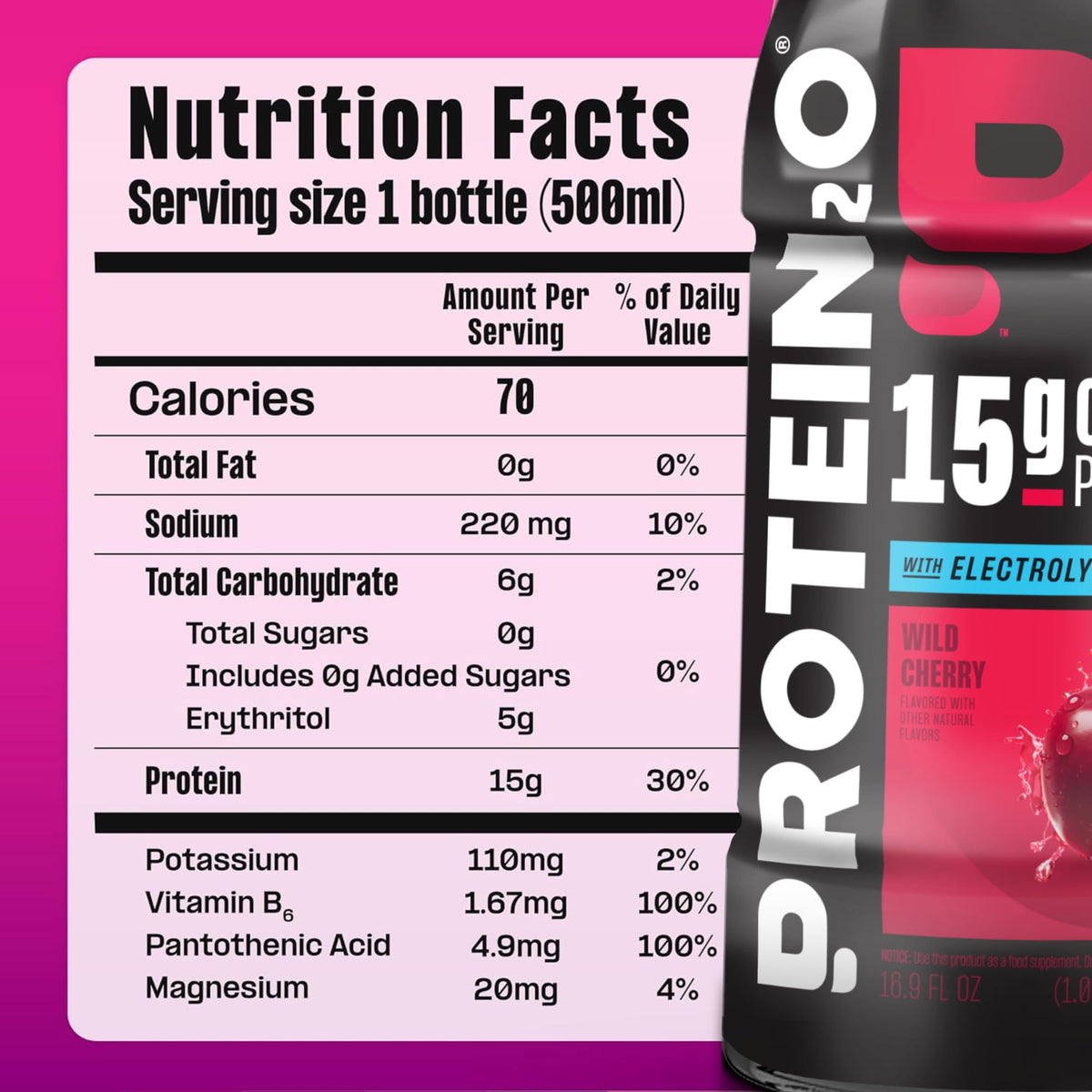 Protein2o Hydration Drink - 2-in-1 Liquid Clear Whey Protein Isolate