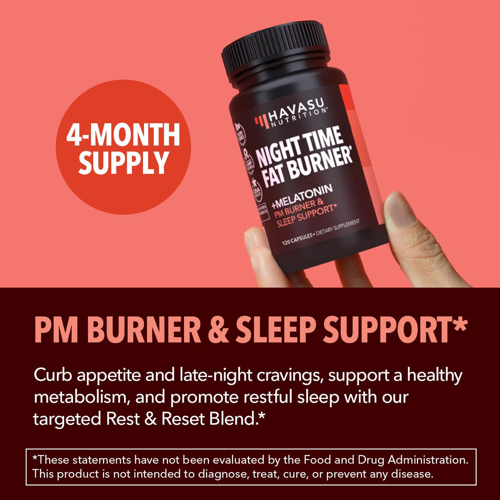 Havasu Nutrition Night Time Fat Burner - 120 Capsules - image 6