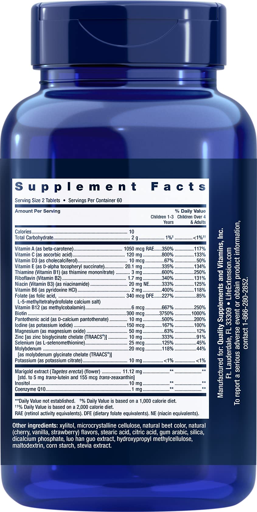 Life Extension Children's Formula Mix Multivitamin - 120 Tablets - image 2
