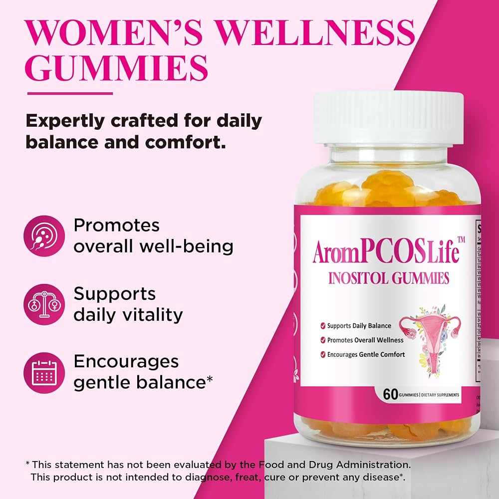 Aromlife Inositol Gummies for Women with Folate & B Vitamins - 60 Count - image 8