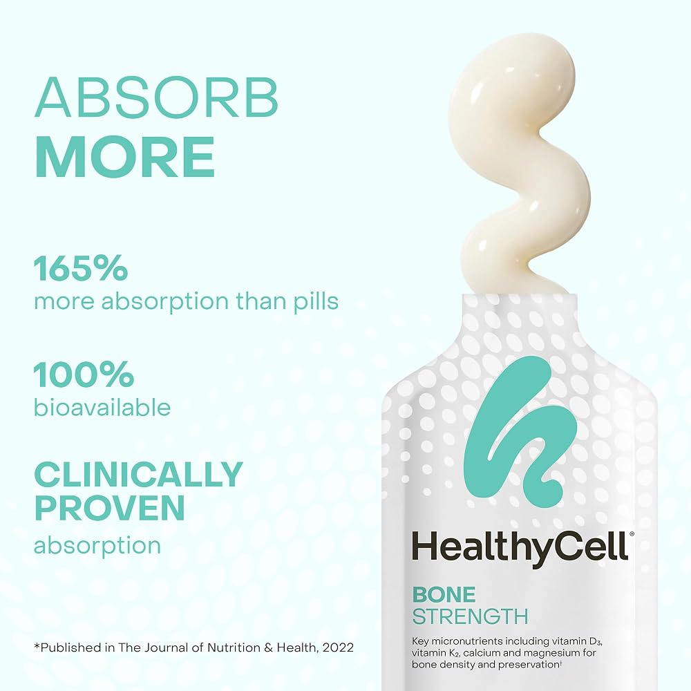 HealthyCell Bone Strength Liquid Supplement - 30 Gel Packs - image 3