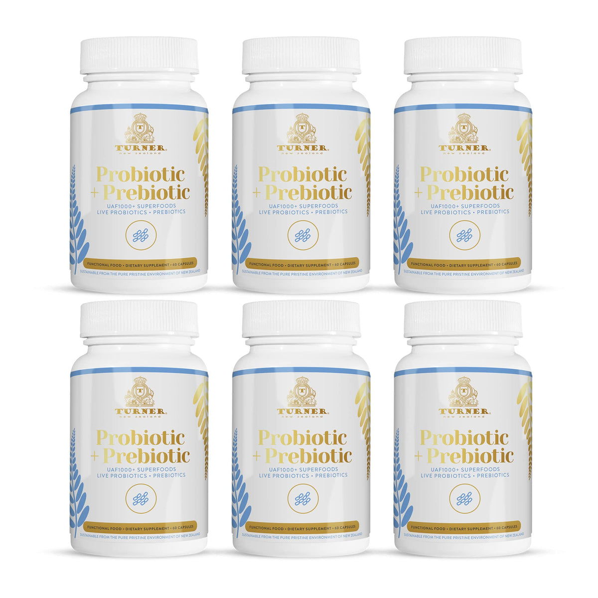 TURNER Probiotic+Prebiotic 60 Billion CFU 18 Strains - 540 Softgels