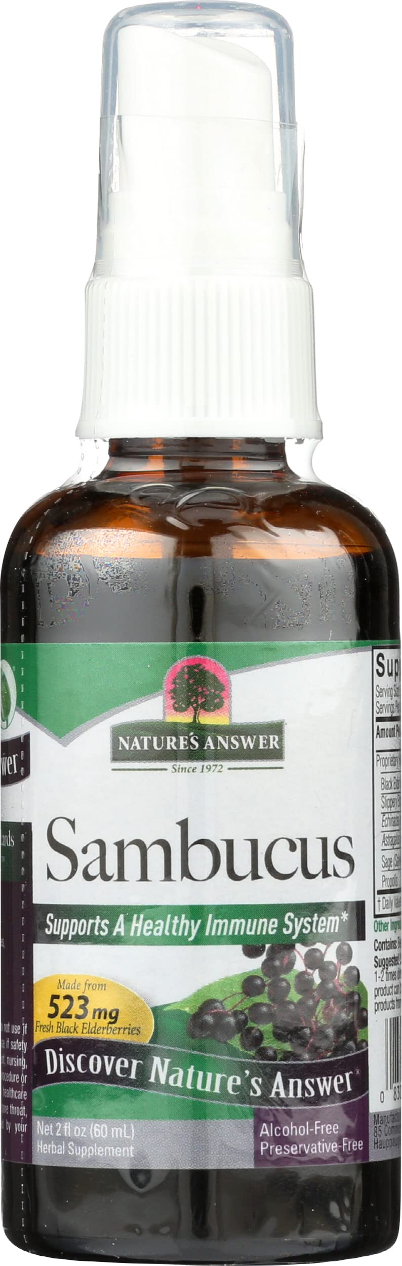 Nature's Answer Sambucus Black Elderberry Extract Spray - 2 Fl Oz