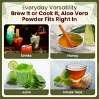 Organic Way Aloe Vera Powder (Aloe barbadensis) - Organic & Kosher